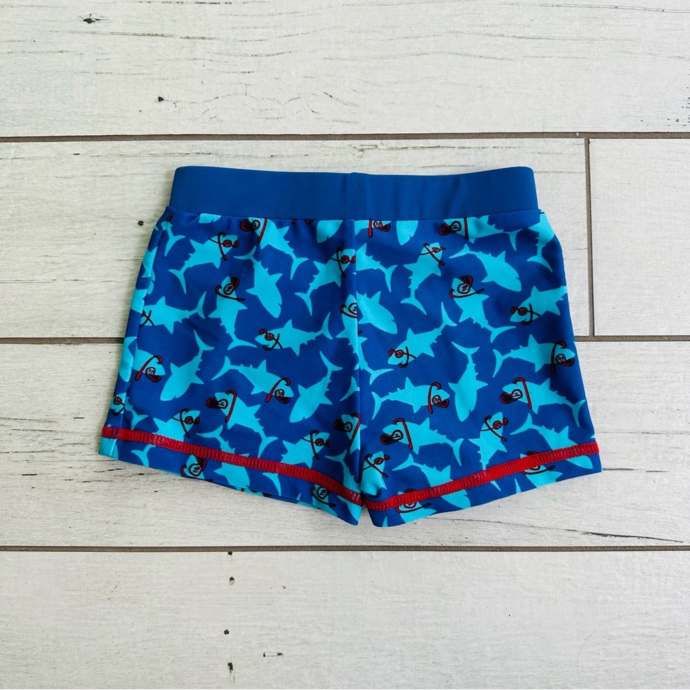 NWOT Urban Rascals Shark 🦈 Swim Shorts 12-18 Months - Picture 4 of 4